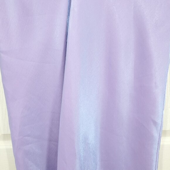 VTG Y2K Deadstock Masquerade Iridescent Maxi Skirt M Purple - Picture 8 of 13